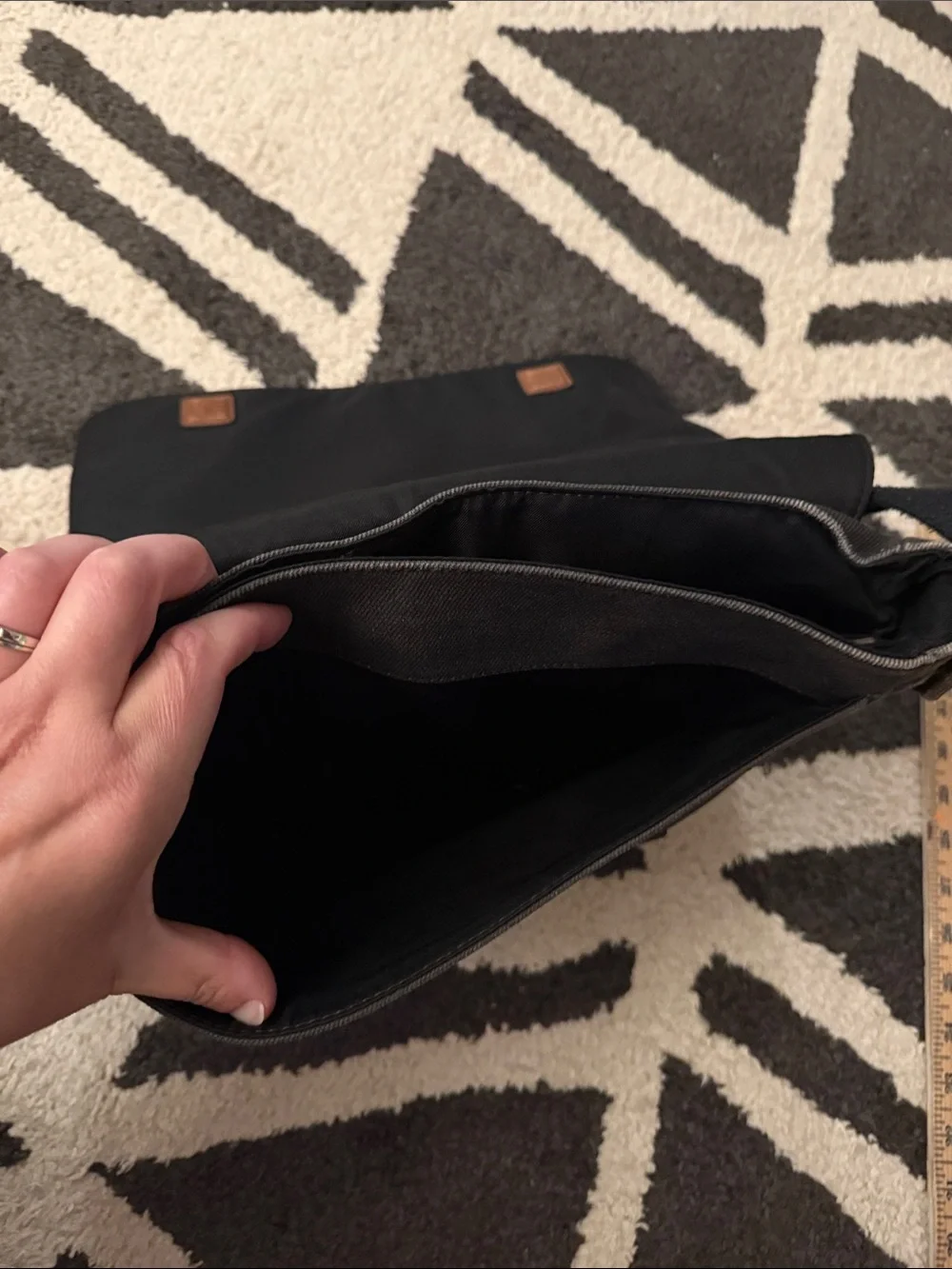 Men’s Leather & Canvas Fossil Workbag